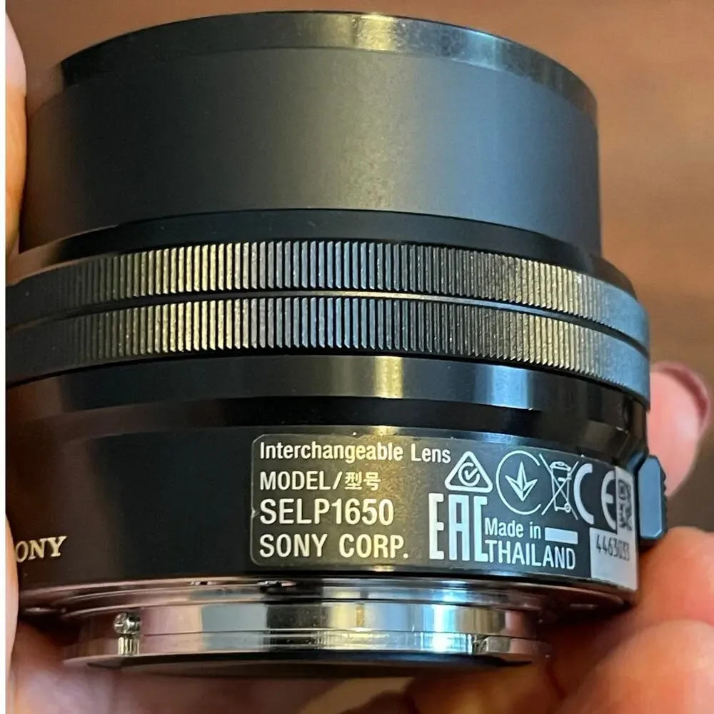 SONY A-6000 Camera PARTS ONLY 24.3mp w/ Acc. Sony Microphone + 2 Lens & More